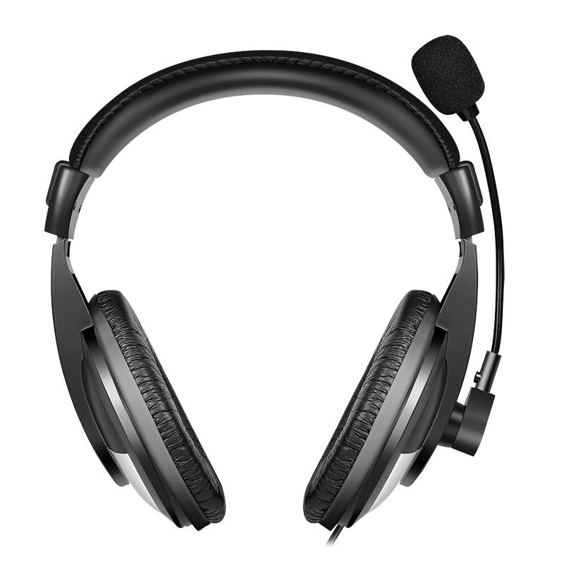 LogiLink Stereo-Headset mit Steuerung , 1x USB-A-Stecker, Bügelmikrofon, schwarz
