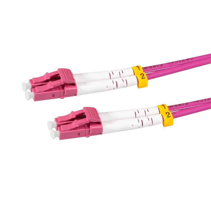 LogiLink Professional Stahlarmiertes Glasfaser-Patchkabel OM4, Duplex LC/UPC - LC/UPC, 10 m