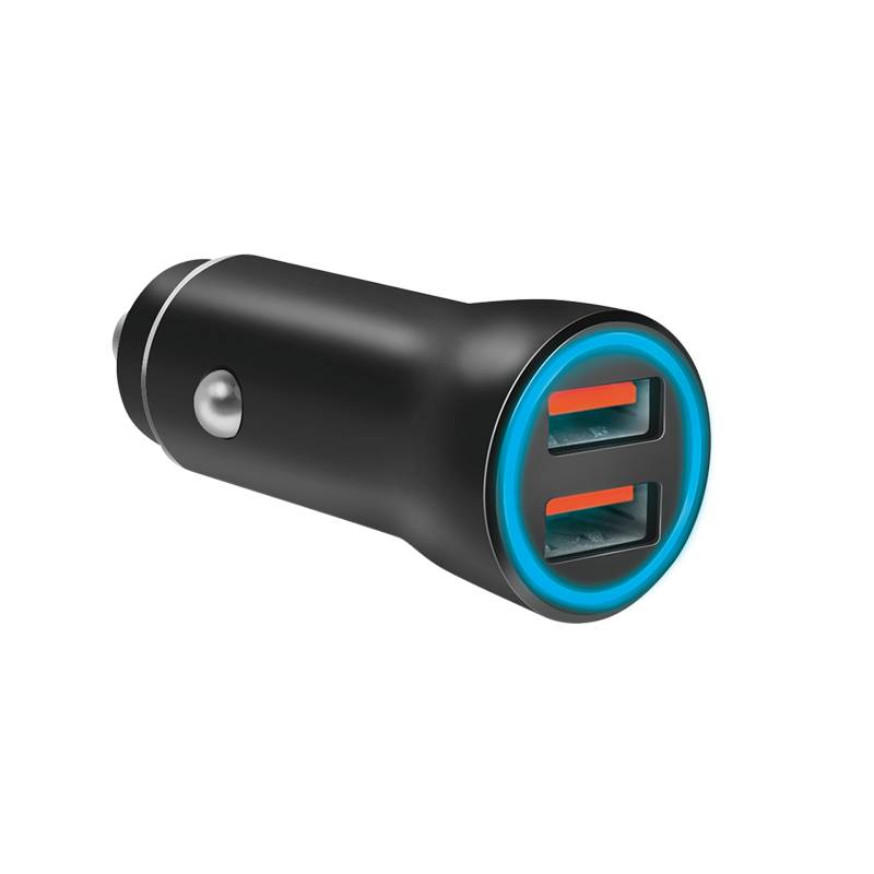 Logilink Car charger, 2 Port, 10.5W, illuminated, black Tablets & Smartphones Smartphone Zubehör