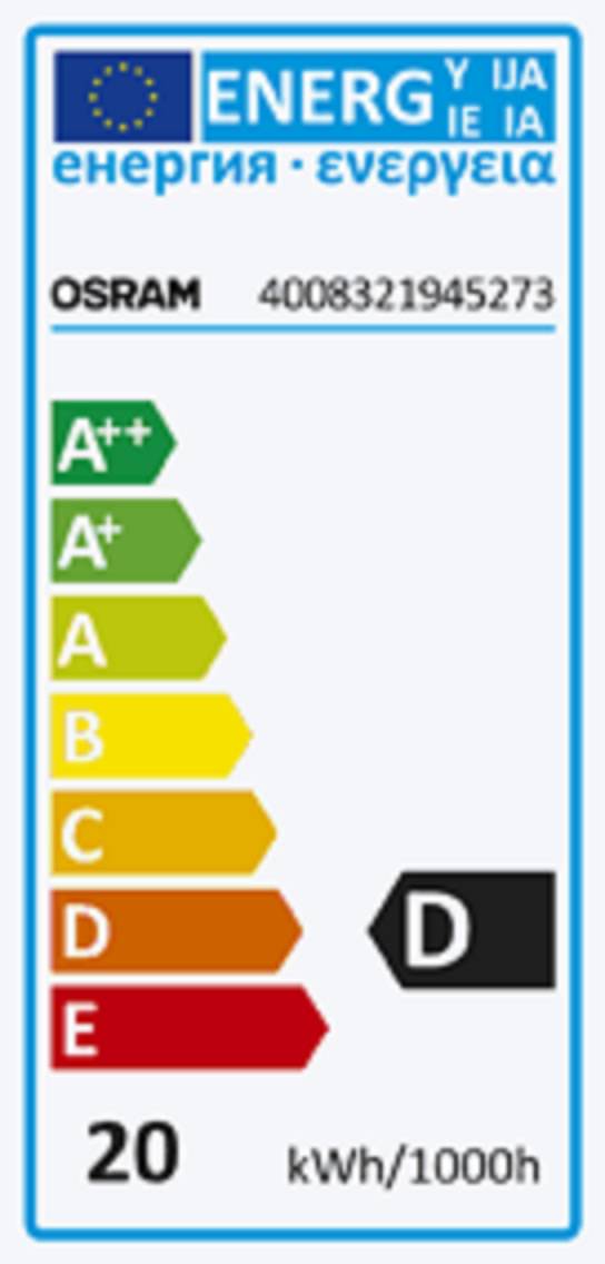 OSRAM Eco Halogen EEK: G (A - G) G9 43 mm 230 V 20 W Warmweiß Stiftsockel dimmbar 1 St.