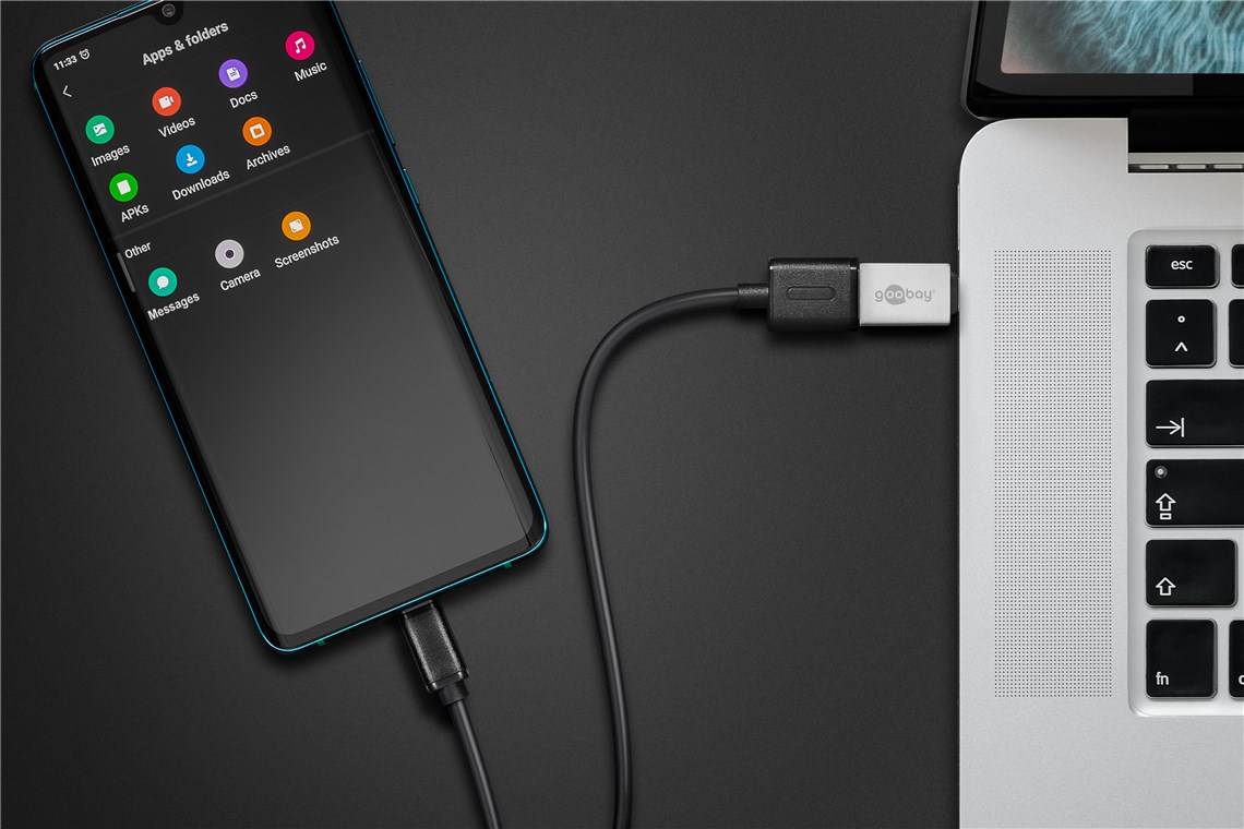 Goobay USB 2.0 Adapter [1x USB-C® Stecker - 1x USB 3.2 Gen 1 Buchse A (USB 3.0)] 0.00 m