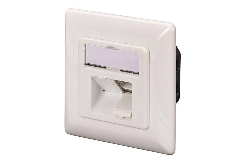 DIGITUS Unterputzdose Kat.6, Klasse E, 2 x RJ45, geschirmt