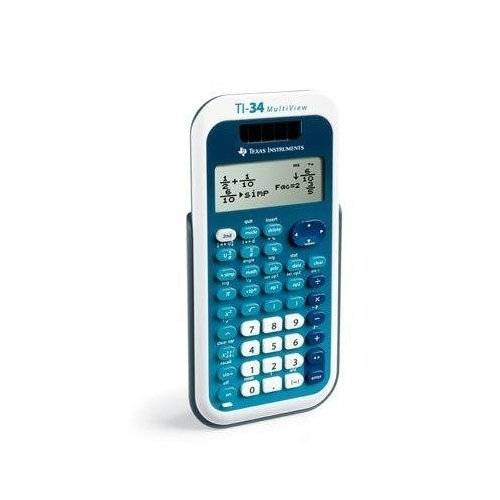 Texas Instruments TI-34 MULTIVIEW Schulrechner Weiß, Blau Display (Stellen): 16 solarbetrieben, batteriebetrieben (B x H x T) 80 x 19 x 158 mm