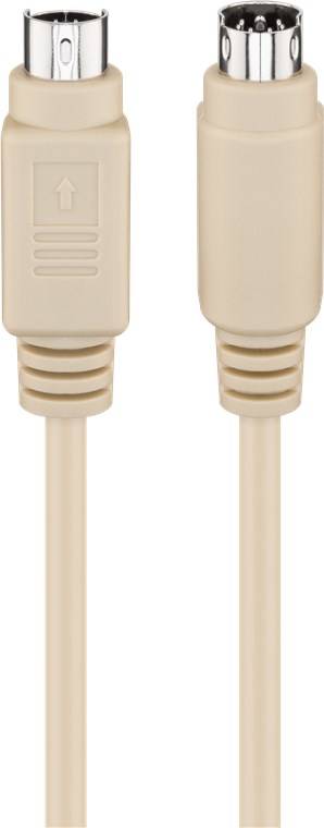 Goobay PS/2 Tastatur-/Maus-Kabel Mini-DIN 6-Stecker (PS/2) > Mini-DIN 6-Stecker (PS/2) 5 m