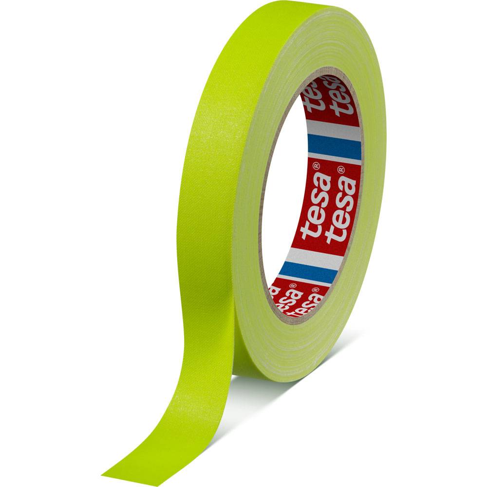 tesa 04671-00050-10 Gewebeklebeband tesaband® 4671 Neongelb (L x B) 25 m x 19 mm 1 St.