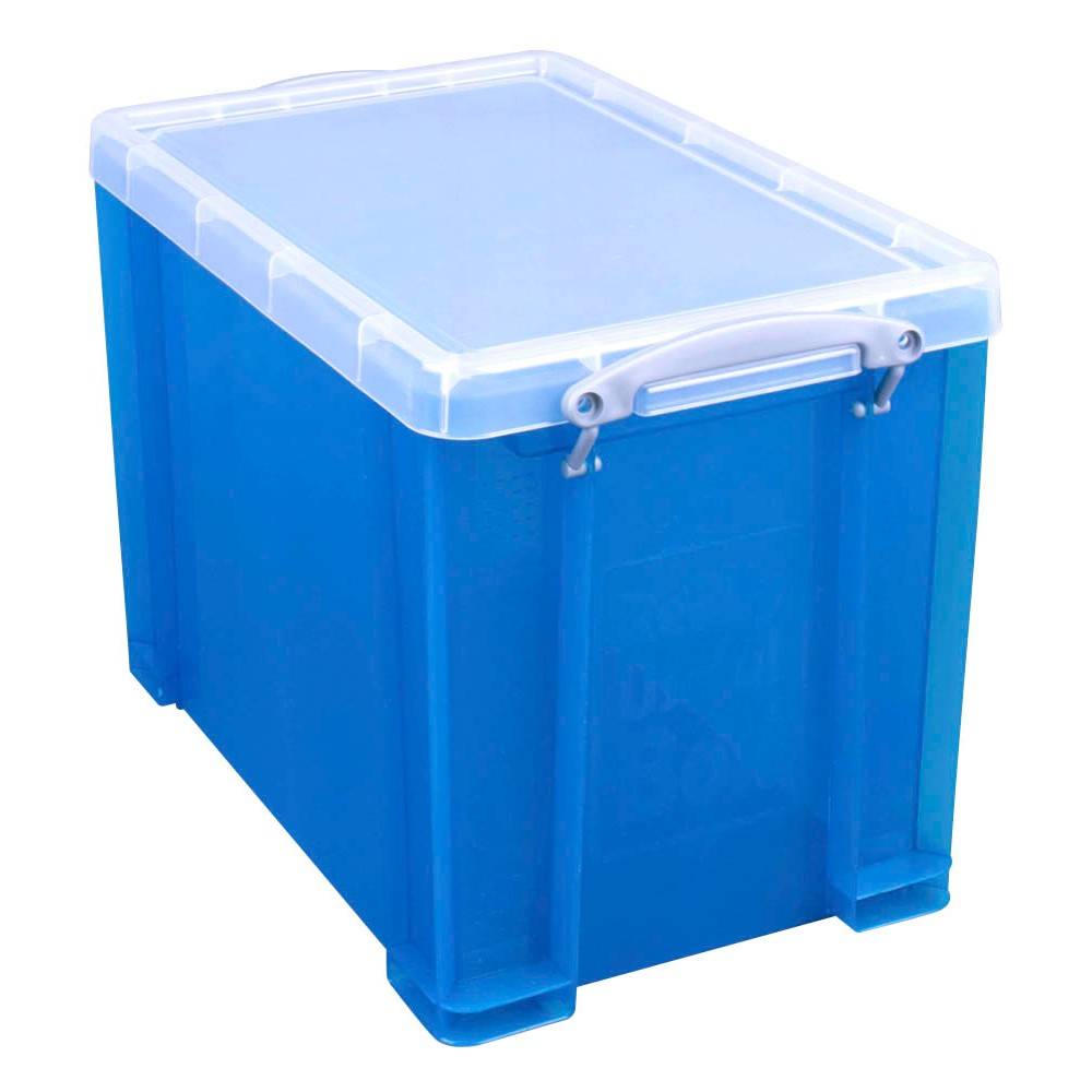 Really Useful Aufbewahrungsbox 19.0 l - 39.5 x 25.5 29.0 cm transparent blau