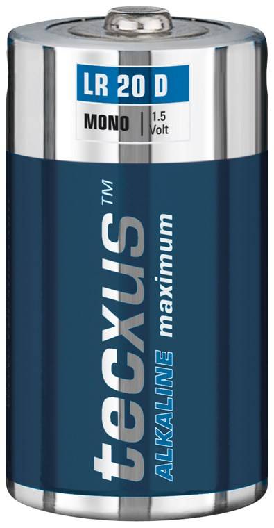 Tecxus LR20/D (Mono) Alkali-Mangan Batterie (Alkaline), 1,5 V