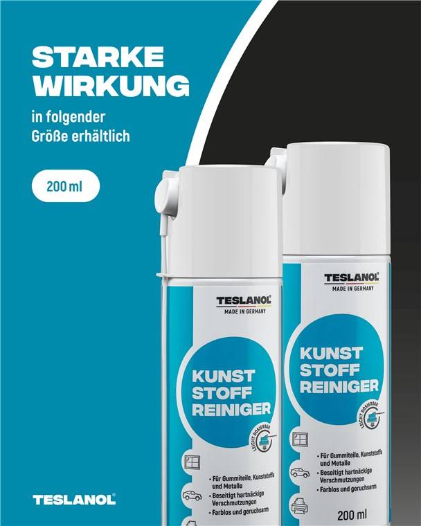 Teslanol Kunststoffreinigerspray 200ml löst OEle Fette Silikone
