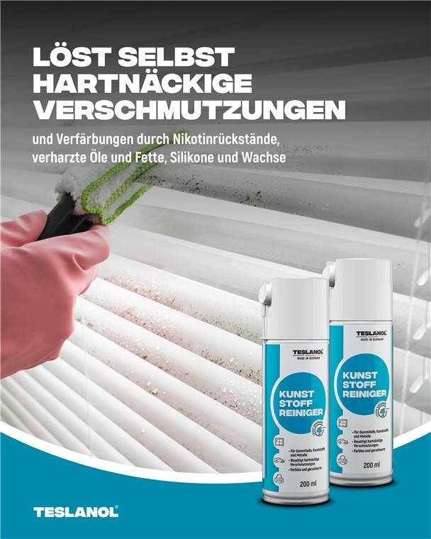 Teslanol Kunststoffreinigerspray 200ml löst OEle Fette Silikone