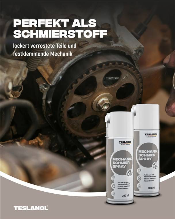 Teslanol Mechanikschmierspray 200ml für MetallteileNetzwerkkamera