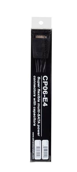 SilverStone SST-CP06-E4, 1x 15-Pin-SATA > 4x 15-Pin-SATA-Kabel