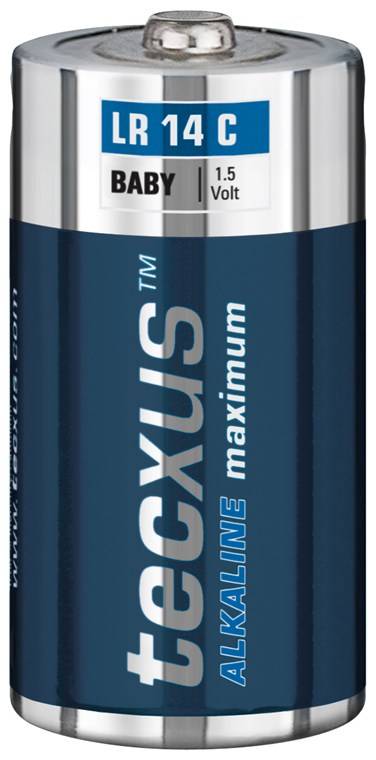 Tecxus LR14/C (Baby) Alkali-Mangan Batterie (Alkaline), 1,5 V
