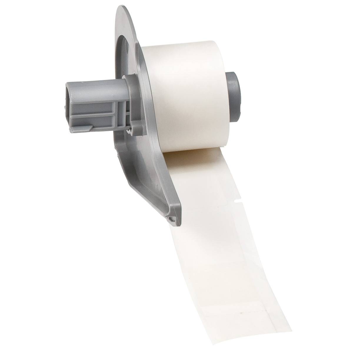 selbstverlöschende Etiketten aus Vinyl, 25,4 mm x 85,73 mm, weiß/transparent, Brady M7-64-427