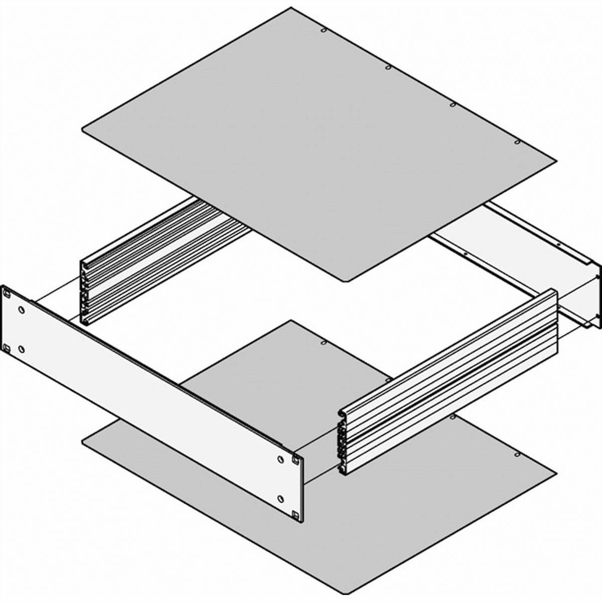 SCHROFF Abdeckbleche - ABDECKBLECH 460T GESCHLOSSEN