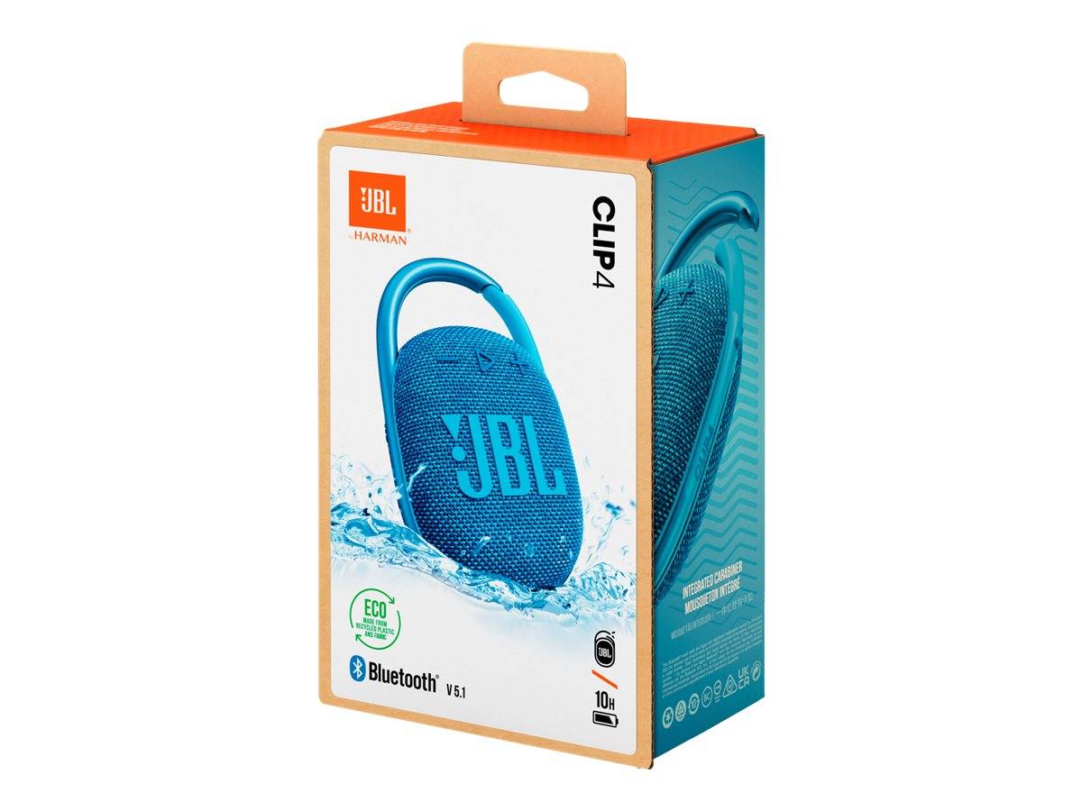 JBL Clip 4 Eco - Lautsprecher - tragbar - kabellos - Bluetooth 5.1 - 5 Watt