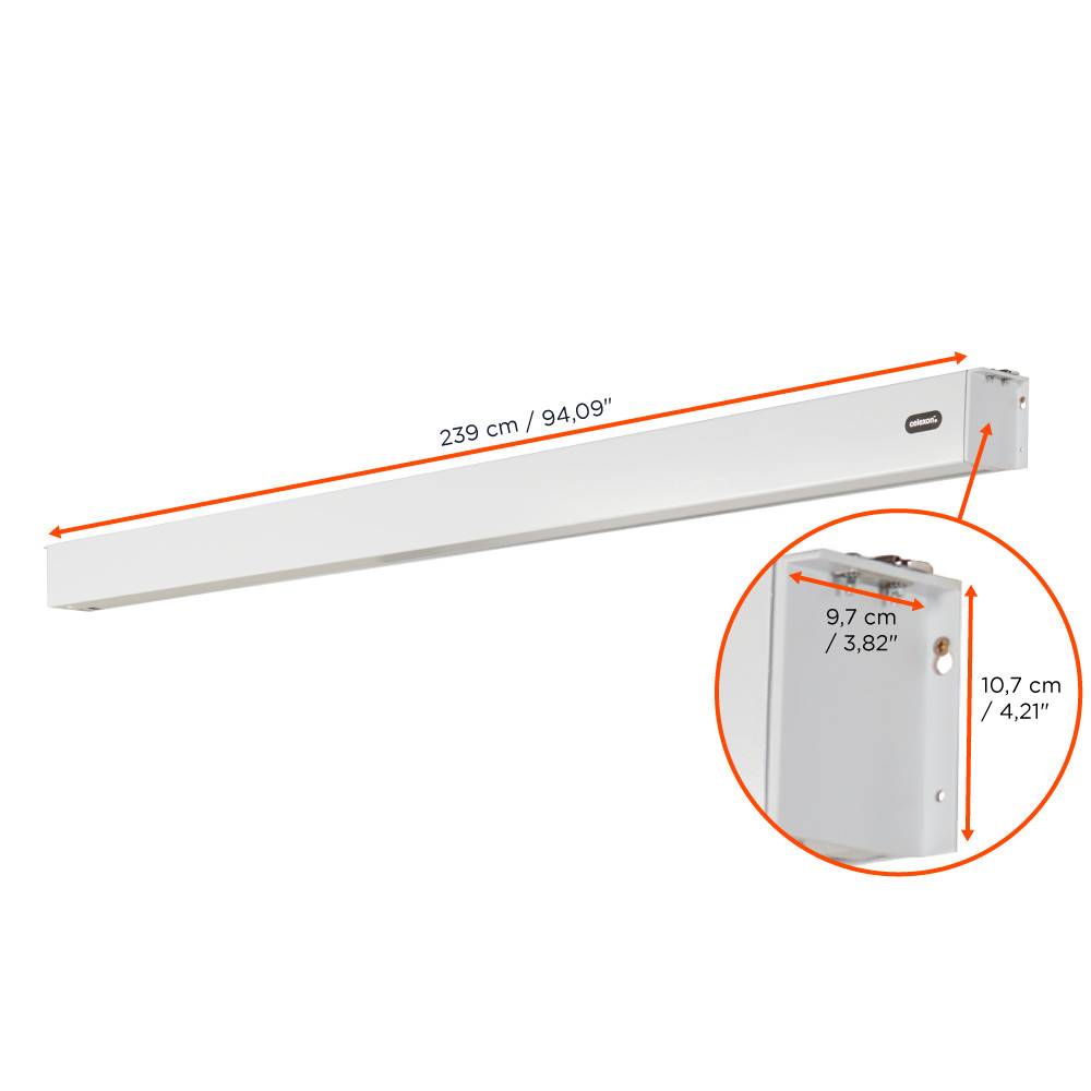 celexon Batterie Leinwand V2.0 Motor Professional Plus 220 x 165 cm