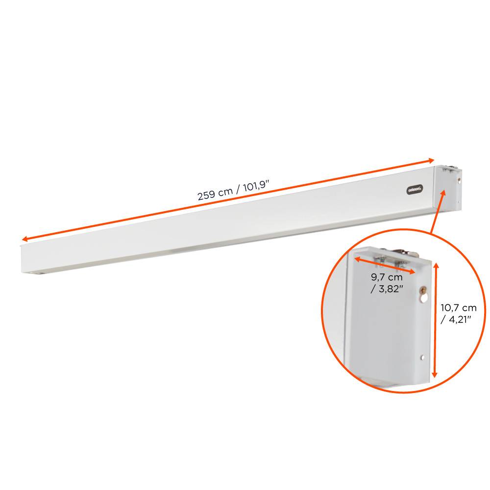 celexon Batterie Leinwand V2.0 Motor Professional Plus 240 x 180 cm