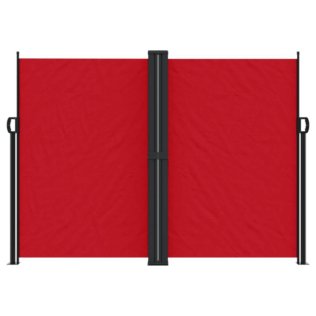 vidaXL Seitenmarkise Ausziehbar Rot 180x1200 cm