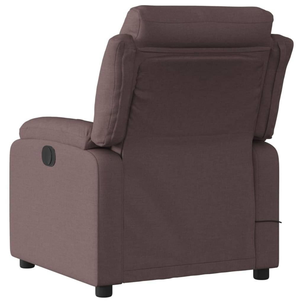 vidaXL Massagesessel Dunkelbraun Stoff