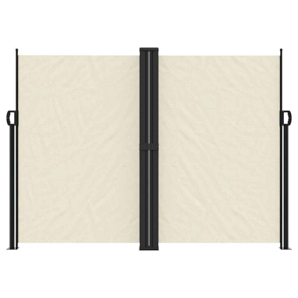 vidaXL Seitenmarkise Ausziehbar Creme 180x1000 cm