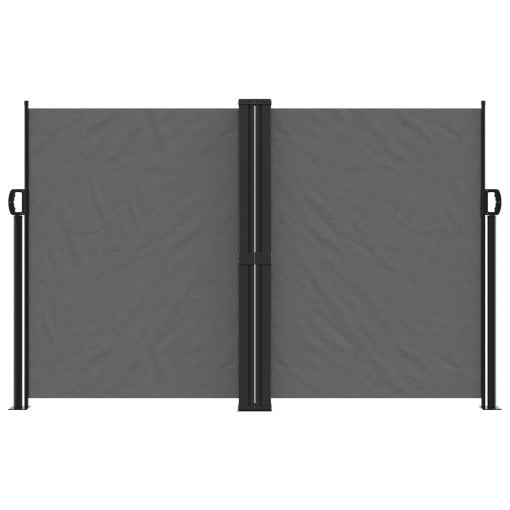 vidaXL Seitenmarkise Ausziehbar Anthrazit 160x1200 cm
