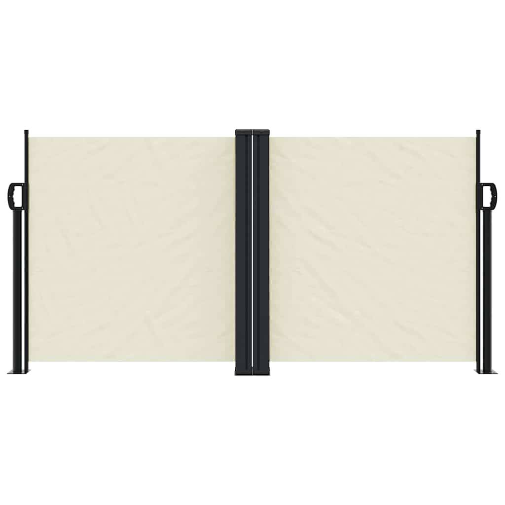vidaXL Seitenmarkise Ausziehbar Creme 120x1200 cm