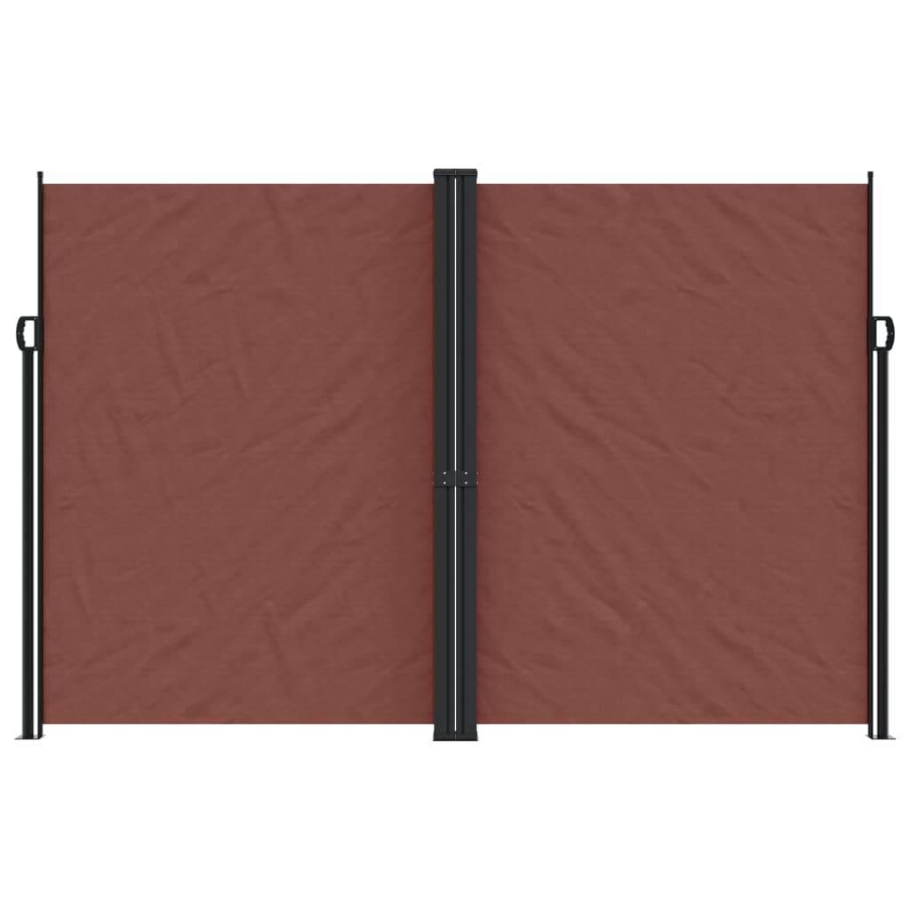 vidaXL Seitenmarkise Ausziehbar Braun 220x600 cm