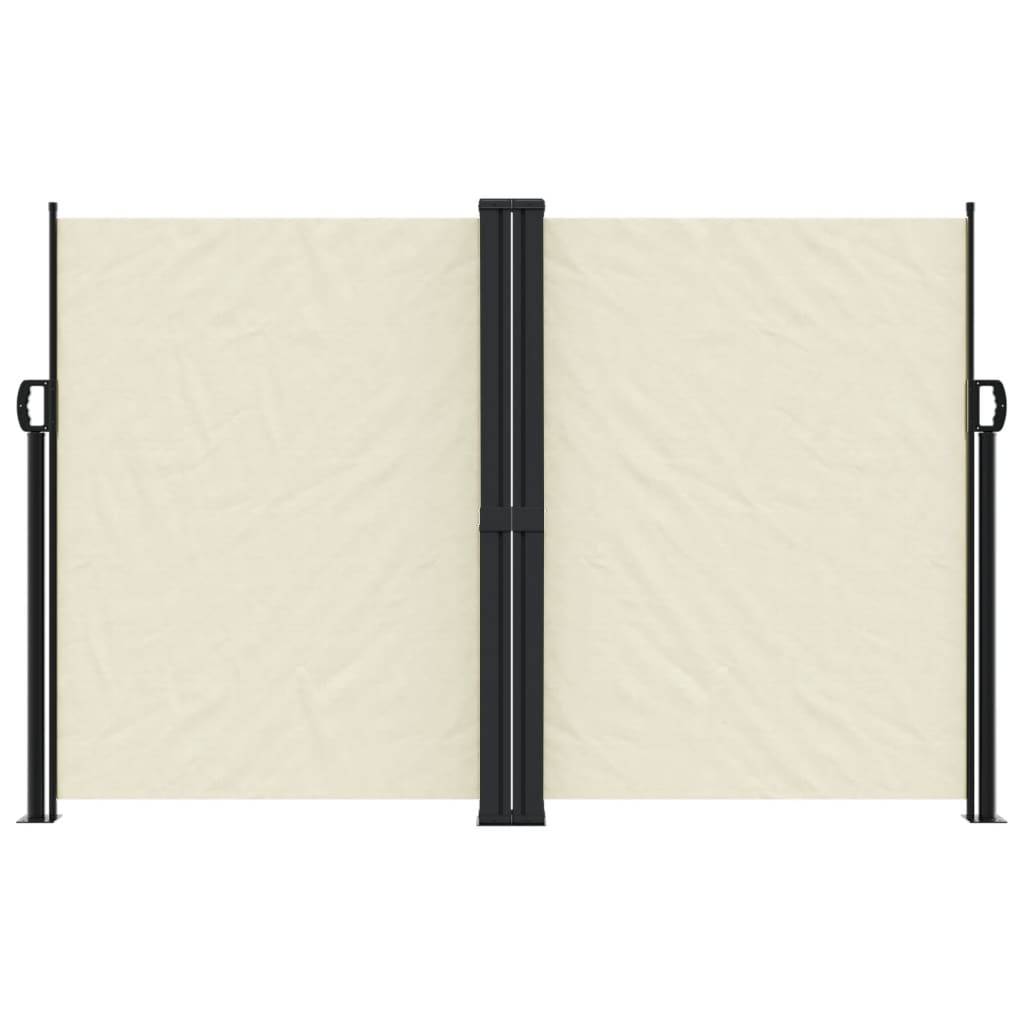 vidaXL Seitenmarkise Ausziehbar Creme 160x1200 cm