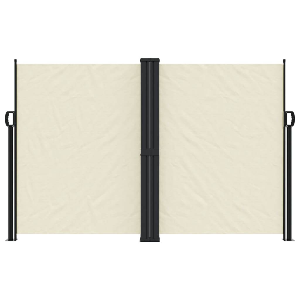 vidaXL Seitenmarkise Ausziehbar Creme 160x1000 cm