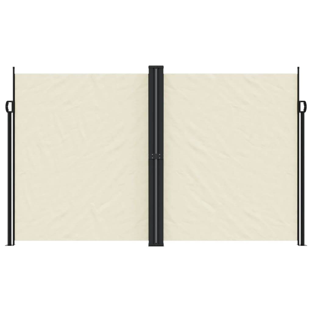 vidaXL Seitenmarkise Ausziehbar Creme 200x1000 cm