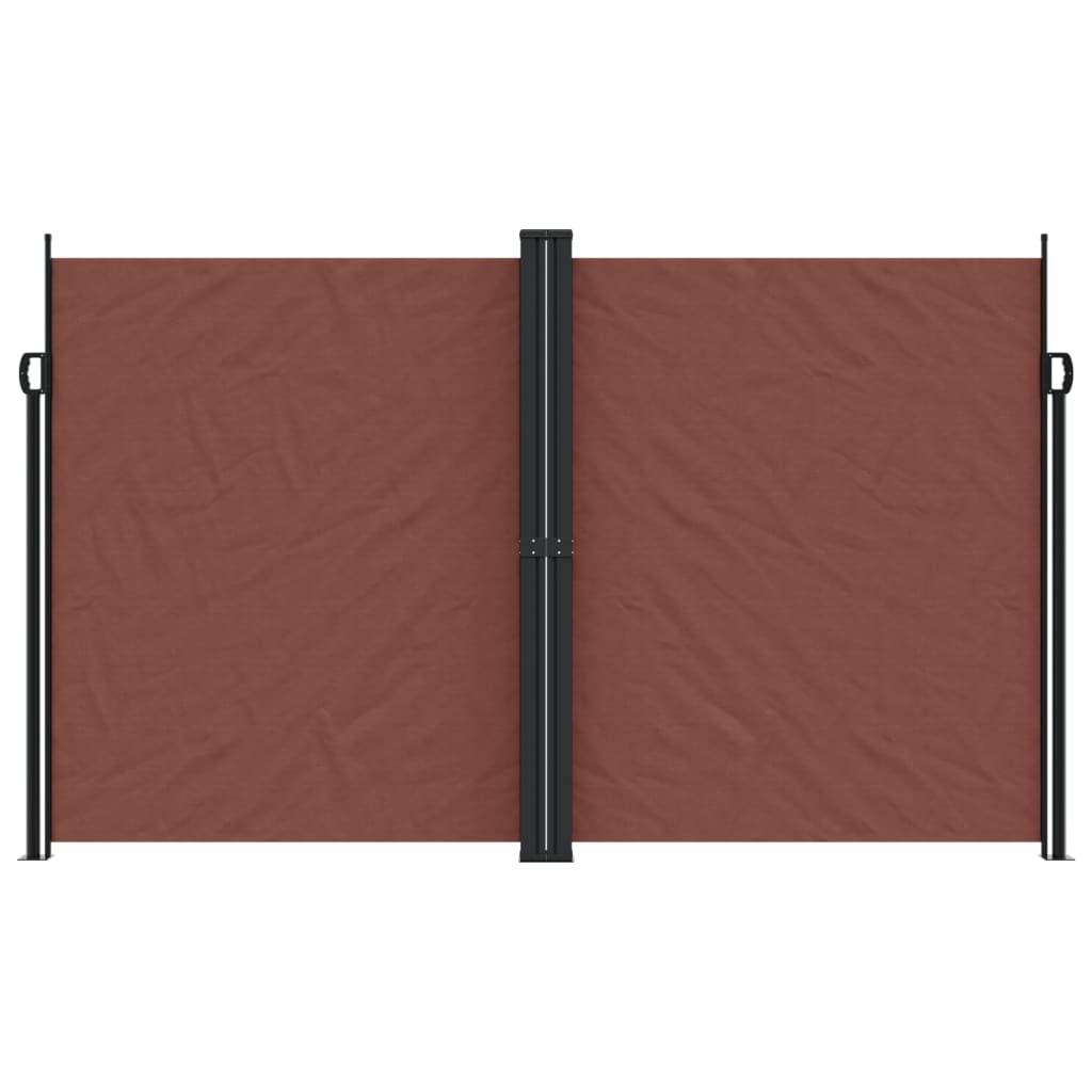 vidaXL Seitenmarkise Ausziehbar Braun 200x1000 cm