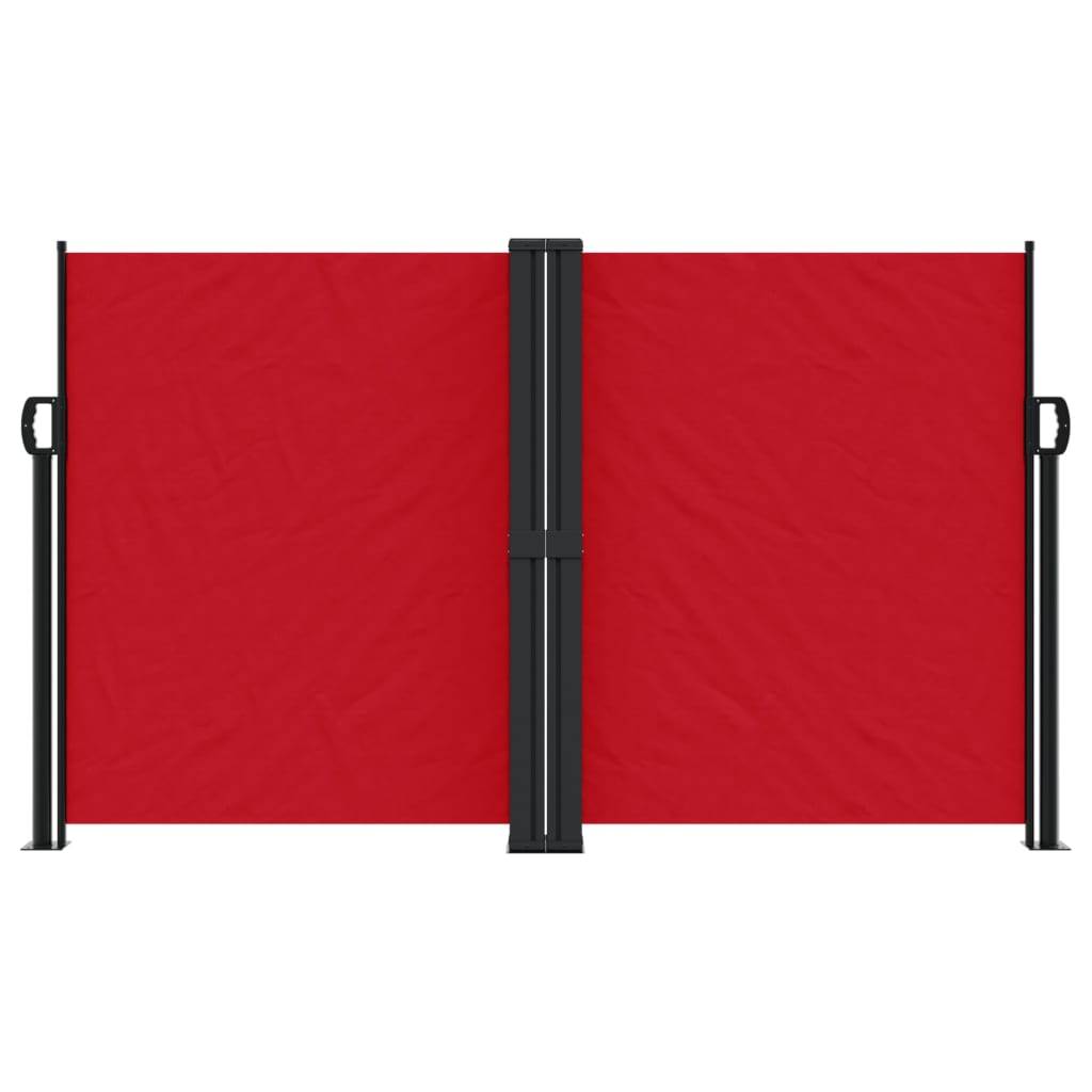vidaXL Seitenmarkise Ausziehbar Rot 140x1200 cm