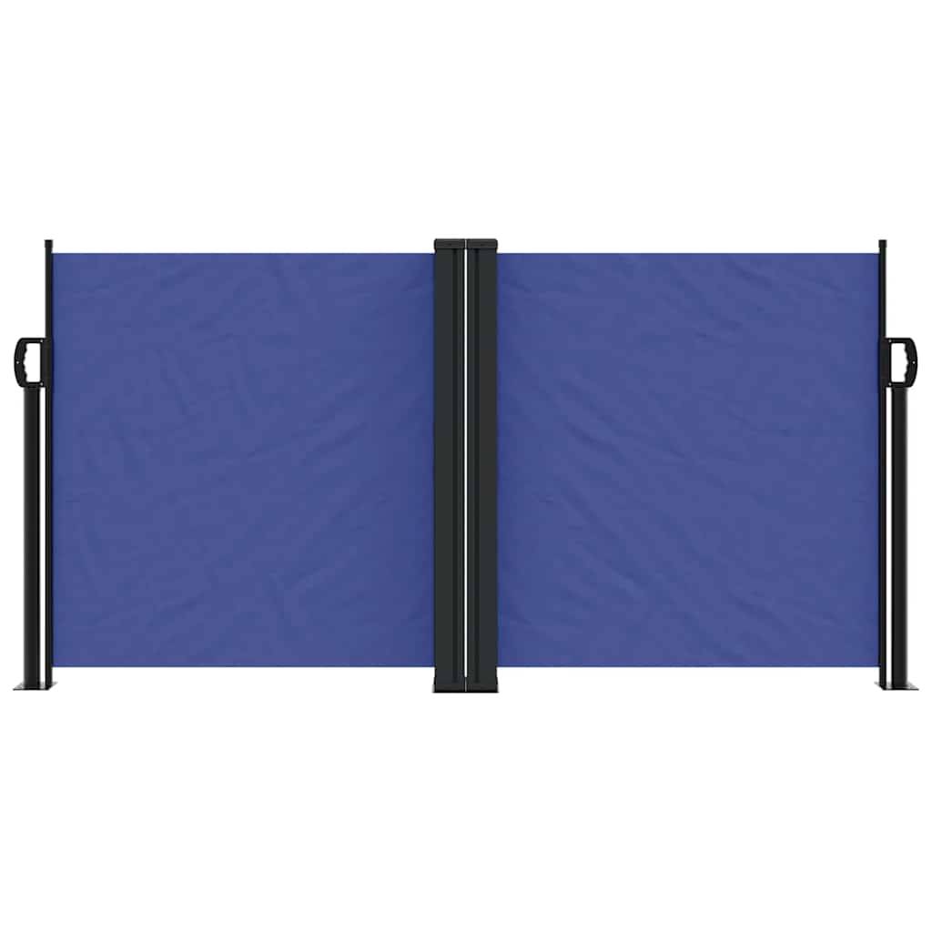 vidaXL Seitenmarkise Ausziehbar Blau 120x1200 cm