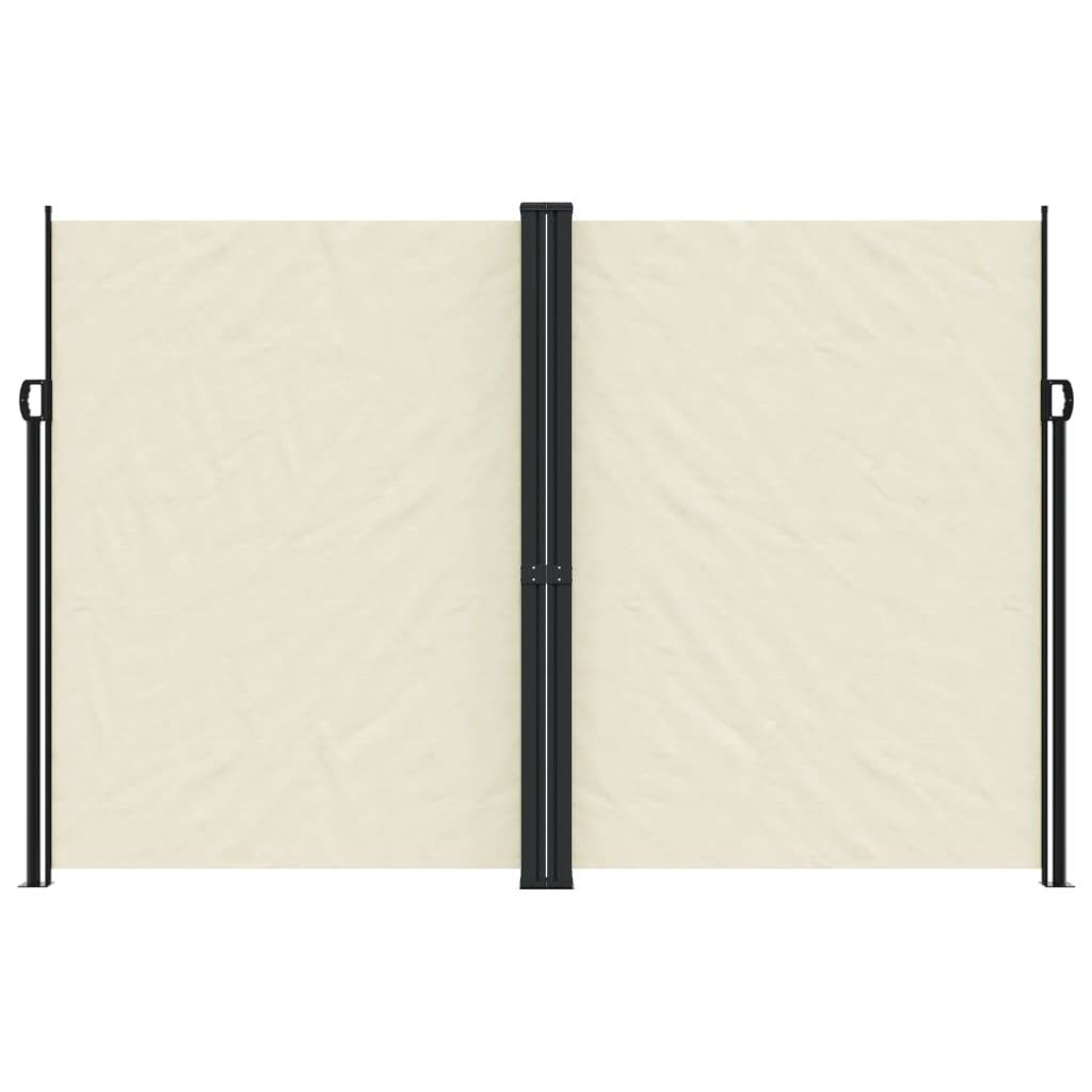 vidaXL Seitenmarkise Ausziehbar Creme 220x1000 cm