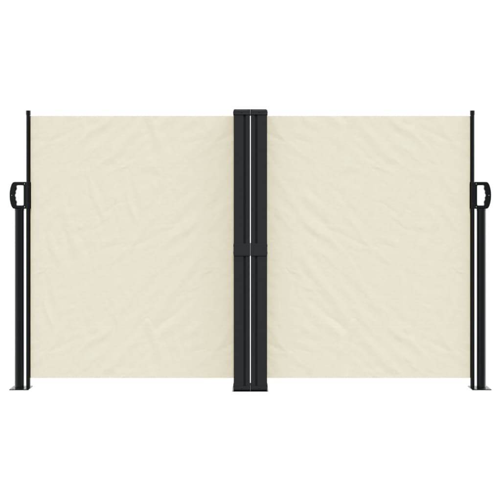 vidaXL Seitenmarkise Ausziehbar Creme 140x1000 cm