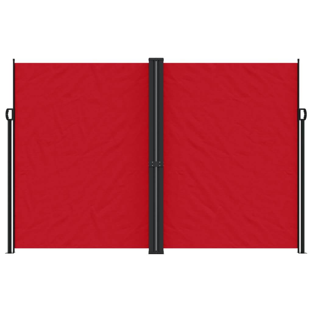 vidaXL Seitenmarkise Ausziehbar Rot 220x1000 cm