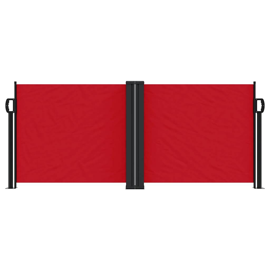 vidaXL Seitenmarkise Ausziehbar Rot 100x1000 cm