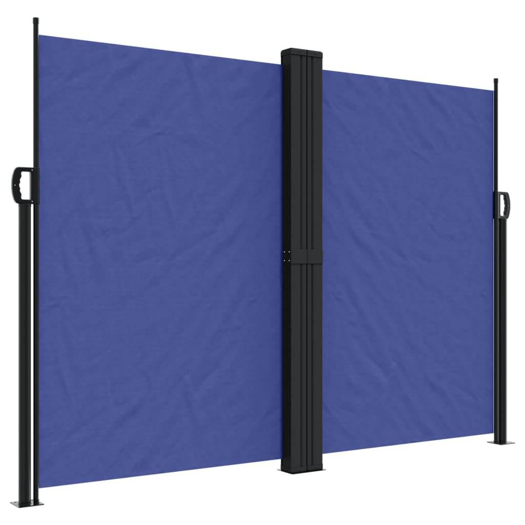vidaXL Seitenmarkise Ausziehbar Blau 180x1200 cm