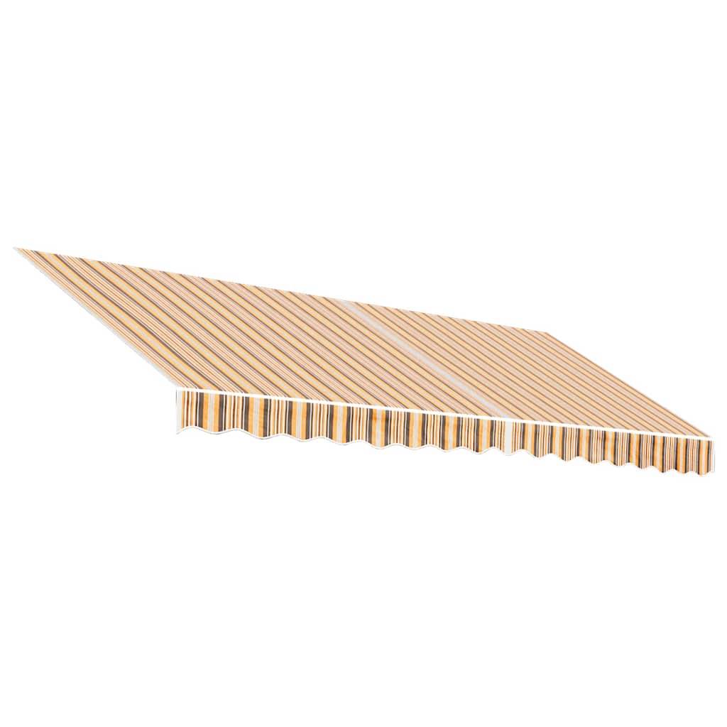 vidaXL Markisenbespannung Mehrfarbig Gestreift 4x3,5 m