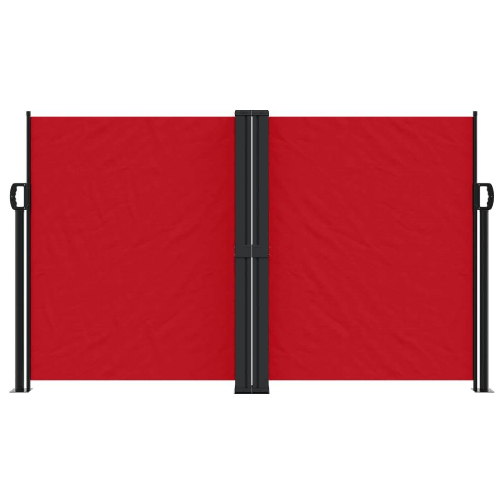 vidaXL Seitenmarkise Ausziehbar Rot 140x1000 cm