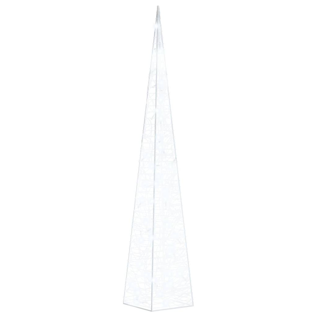 vidaXL LED-Leuchtkegel Acryl Deko Kaltweiß 90 cm