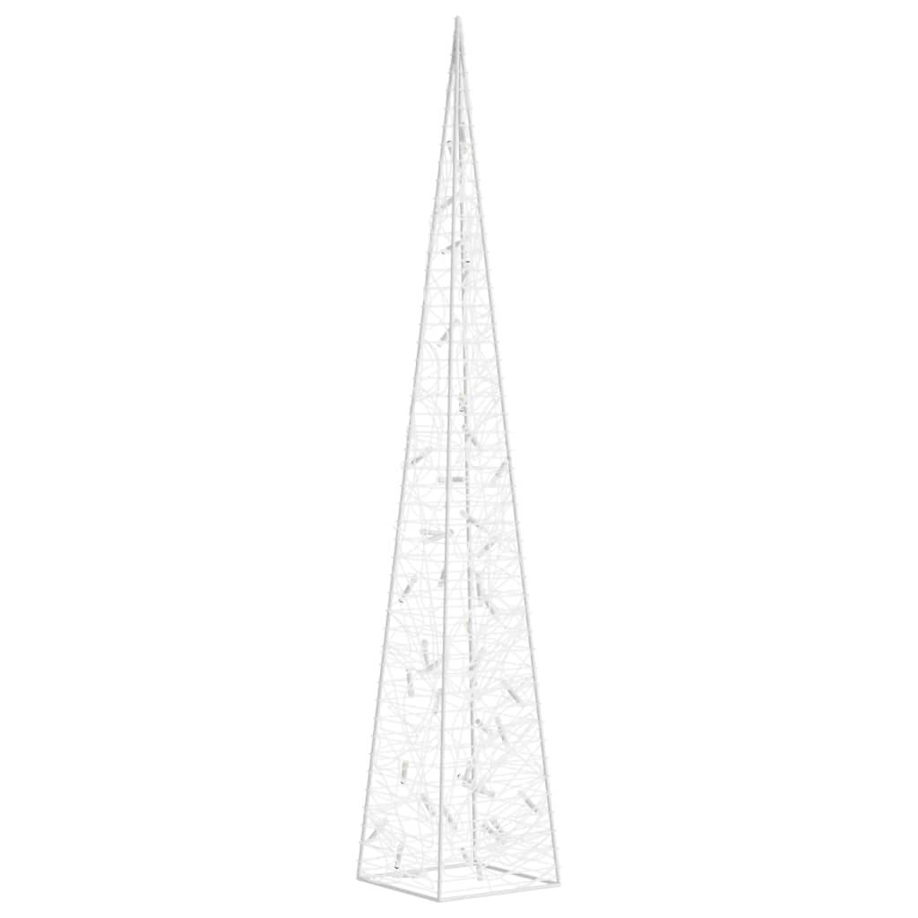 vidaXL LED-Leuchtkegel Acryl Deko Kaltweiß 90 cm