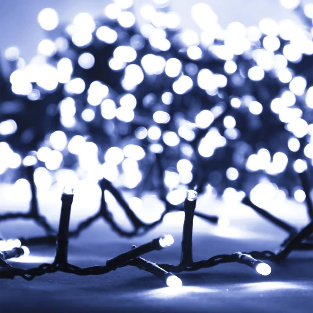 vidaXL LED-Lichterkette mit 3000 LEDs Kaltweiß 65 m PVC