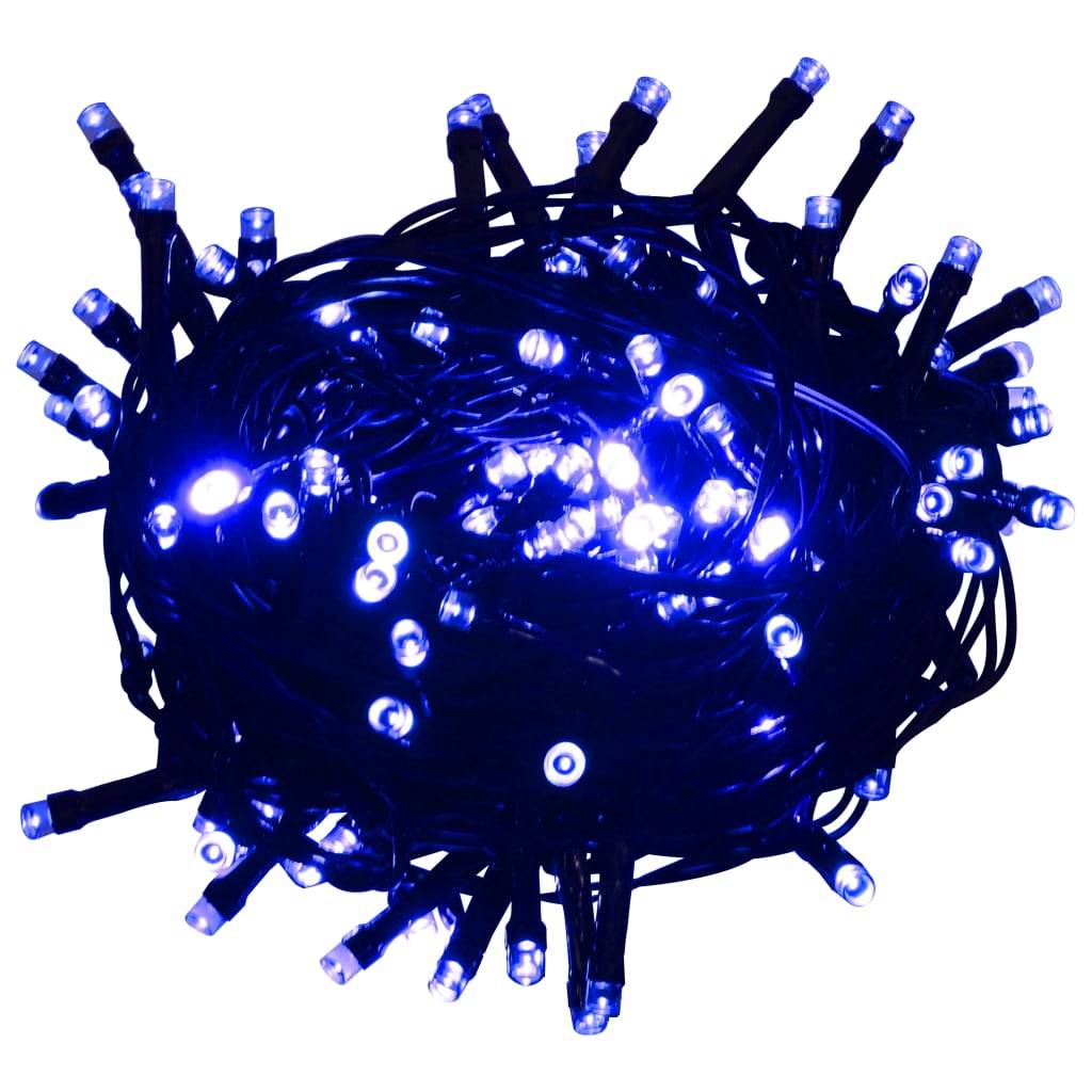 vidaXL LED-Lichterkette mit 600 LEDs Blau 60 m PVC