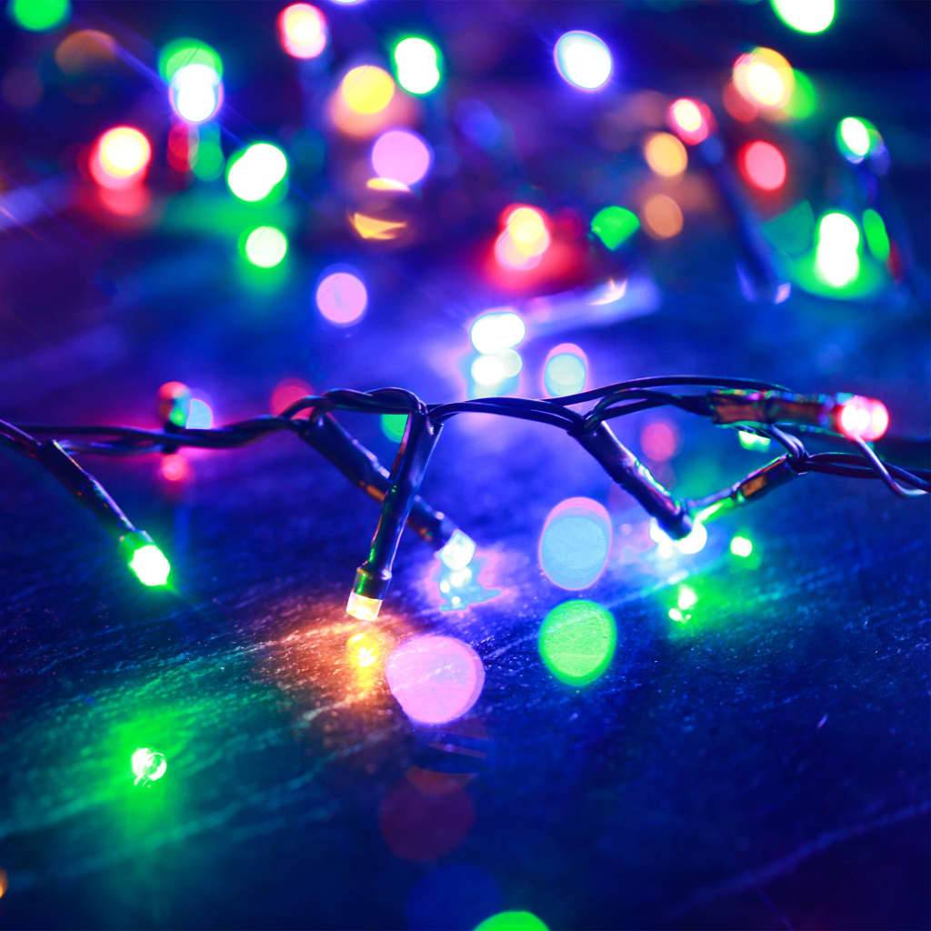 vidaXL LED-Lichterkette mit 400 LEDs Mehrfarbig 13 m PVC