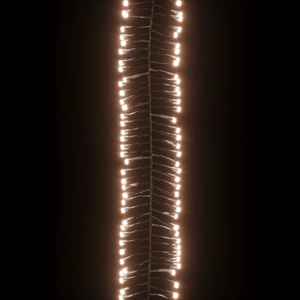 vidaXL LED-Lichterkette mit 1000 LEDs Warmweiß 11 m PVC