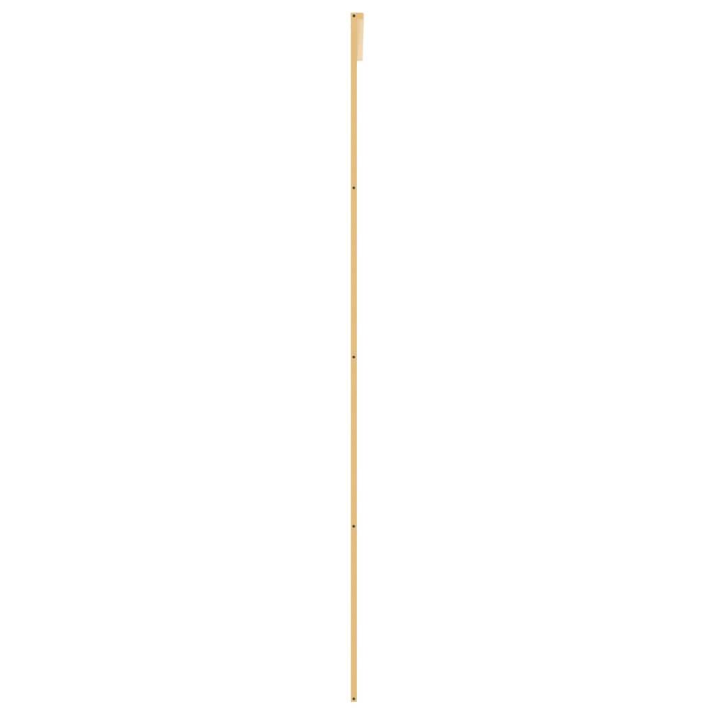 vidaXL Schiebetür Golden 102,5x205 cm Matt ESG-Glas und Aluminium