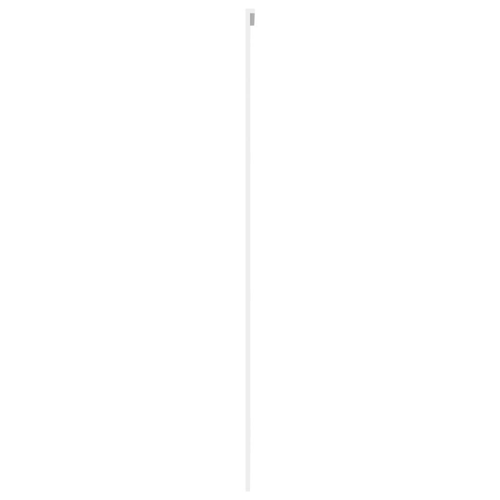 vidaXL Schiebetür Weiß 90x205 cm Hartglas und Aluminium