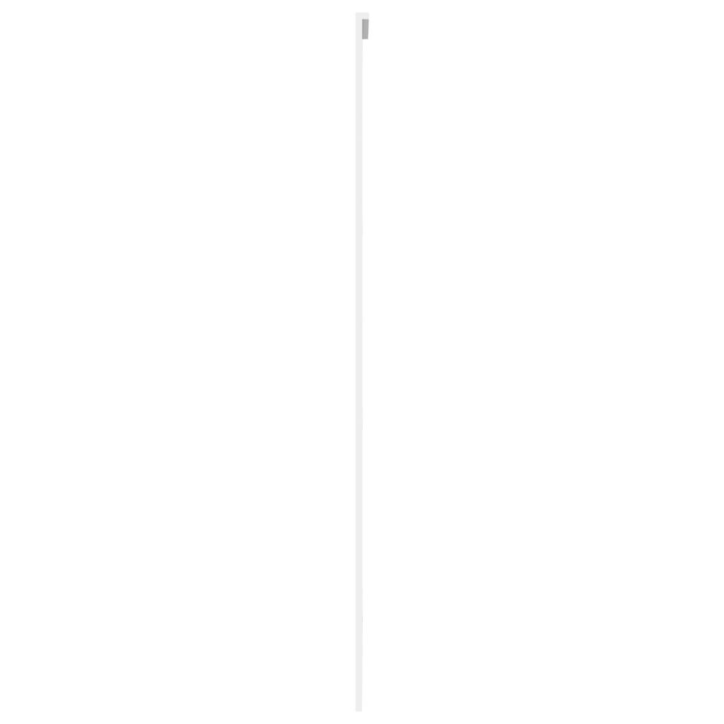 vidaXL Schiebetür Weiß 102,5x205 cm Hartglas und Aluminium