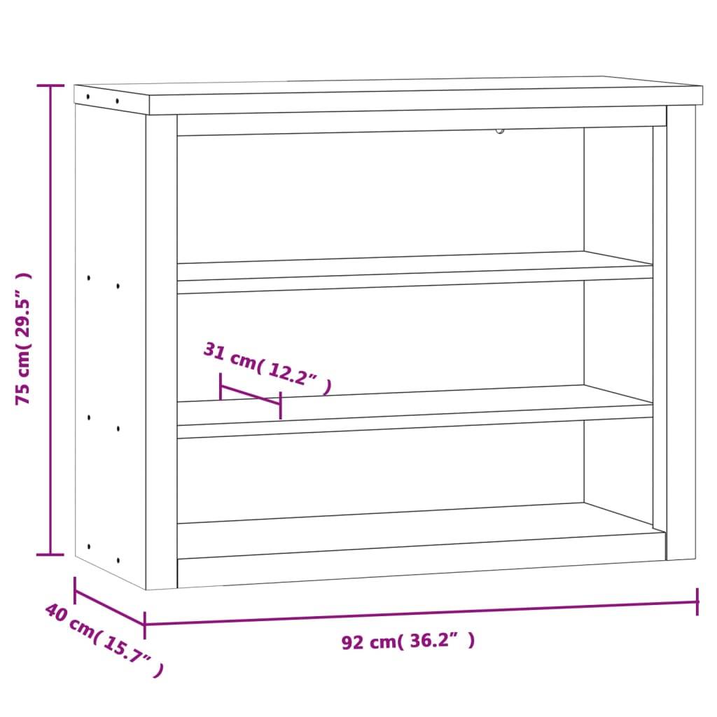 vidaXL Küchen-Wandschrank mit Ablagen Edelstahl